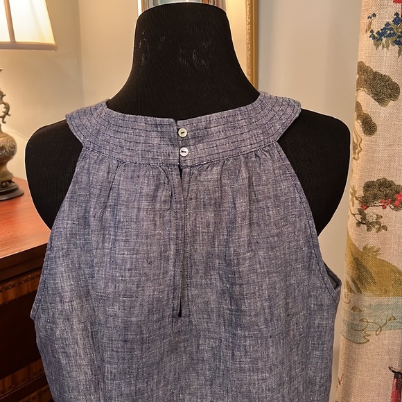 St. Tropez Linen Keyhole Sundress size L - Picture 3 of 3